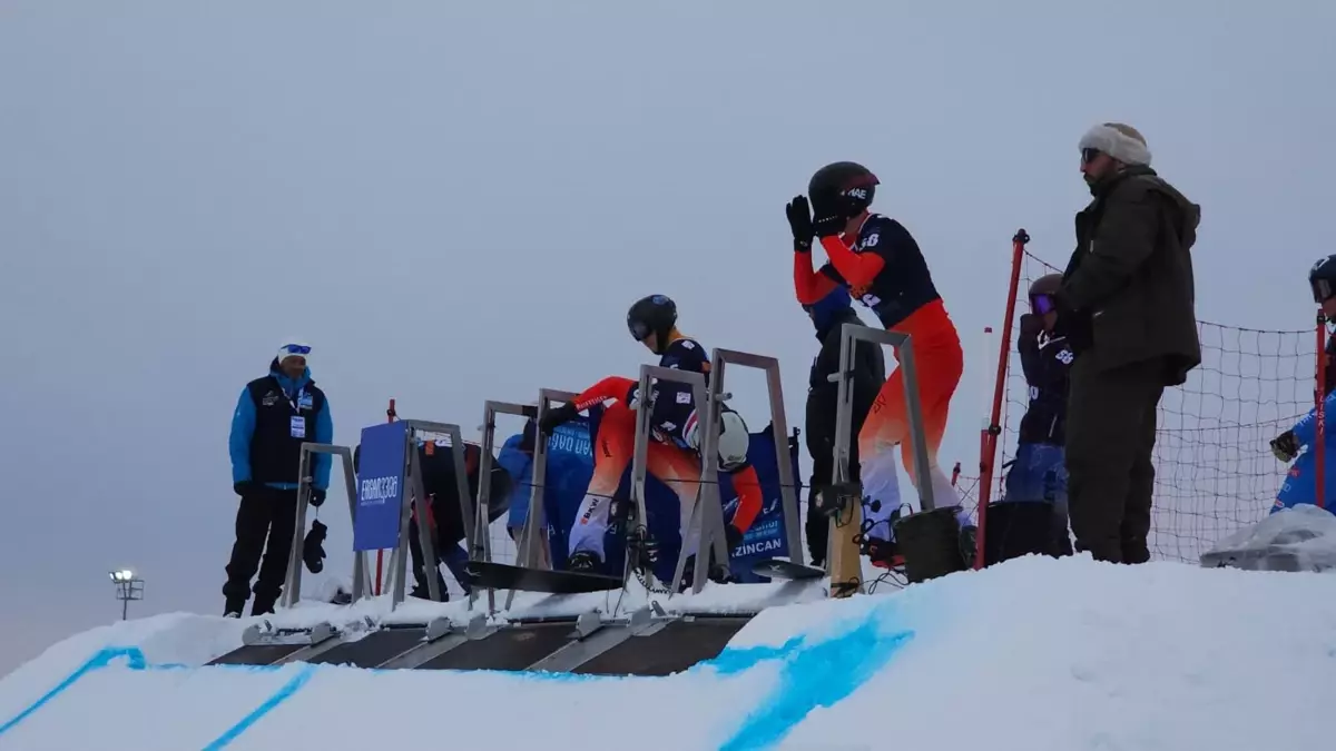 Erzincan’da 2026 Snowboard Cross Avrupa Kupası Heyecanı Başladı