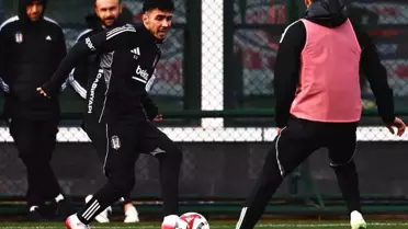Beşiktaş takımı antrenman sahasında