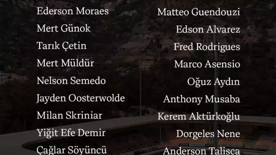 Fenerbahçe kamp antrenmanı