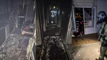 İnegöl'de Apartman Yangınına İtfaiye Hızlı Müdahale Etti, Yaralılar Hastaneye Kaldırıldı