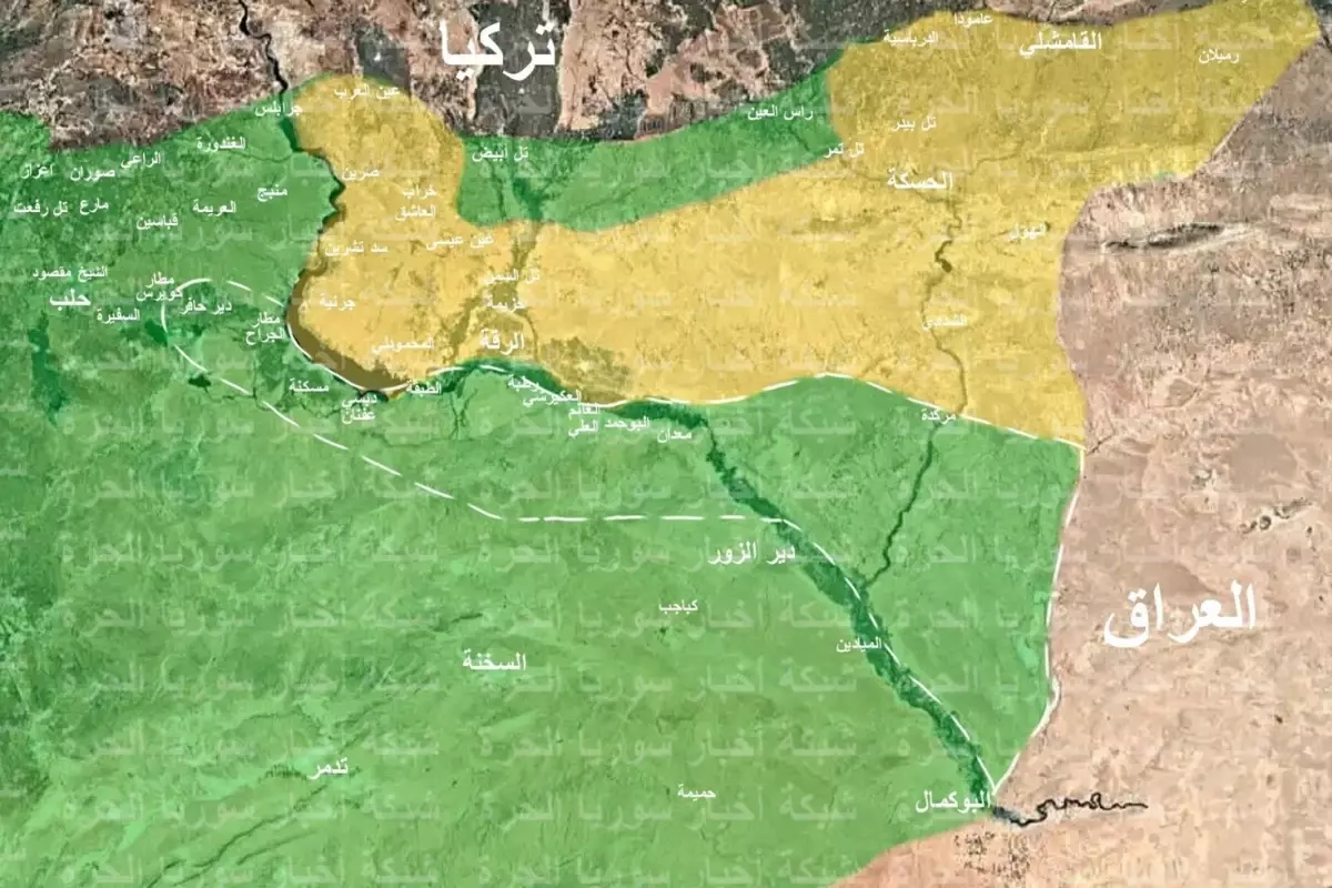 Suriye haritası ve petrol sahaları