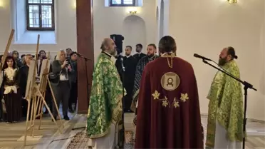 Mudanya’da Denizden Çıkarılan Haçla Hazreti İsa’nın Doğumu Anıldı