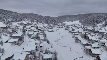Sivas’ta Koyulhisar Eğriçimen Yaylası’nda Kar Kalınlığı 1 Metreyi Aştı