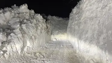 Yeşiltaş köyü yolu açıldı