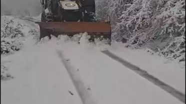 Zonguldak'ta Şiddetli Kar Yağışı 62 Köy Yolunu Kapattı