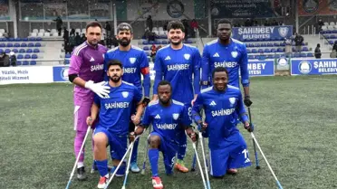 Şahinbey Ampute Futbol Takımı 7-0'lık Farklı Galibiyetle Şampiyonluk Yolunda