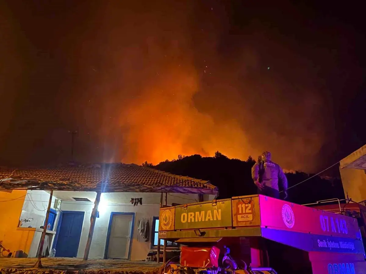 Serik’te Orman Yangını: İtfaiye ve Orman İşletme Ekipleri Müdahale Ediyor