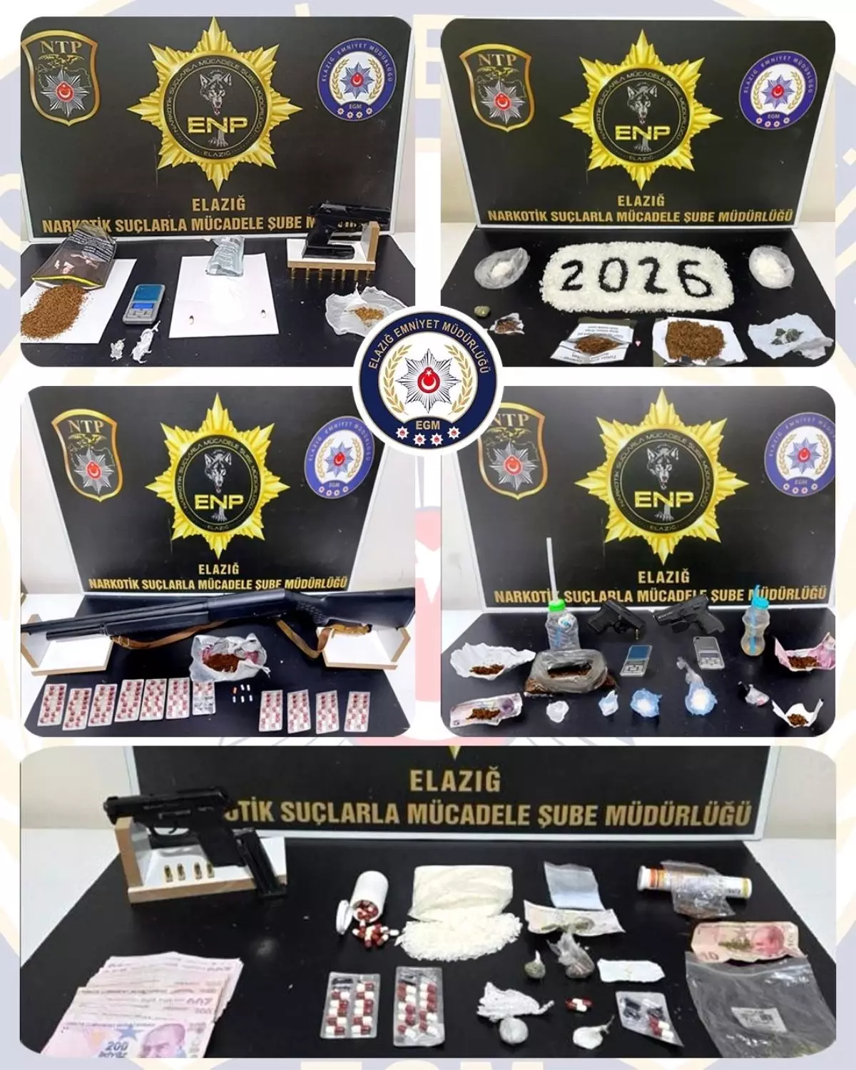 Elazığ’da Geniş Çaplı Uyuşturucu ve Silah Operasyonu Sonucu 17 Şüpheli Tutuklandı