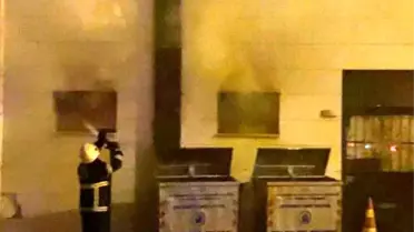 Yangın sonrası okulun dış görüntüsü