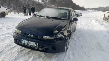 Bozüyük’te Kontrolden Çıkan Araç 1 Yaralıya Sebep Oldu