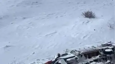 Şarampole kaydı sonrası araçlar