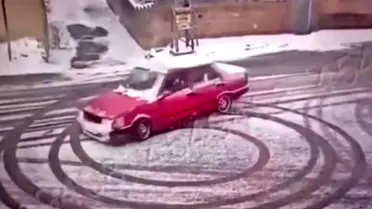 Gaziantep’te Ehliyetsiz Sürücünün Drift Yapması Yüzünden Ağır Ceza Kesildi