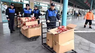 Zabıta ekiplerinin denetim anı