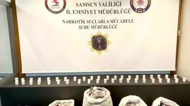 Samsun’da Büyük Narkotik Operasyonu: 36.600 Sentetik Ecza Ele Geçirildi