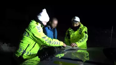 Polis kontrol noktasında yakalanan alkollü sürücü