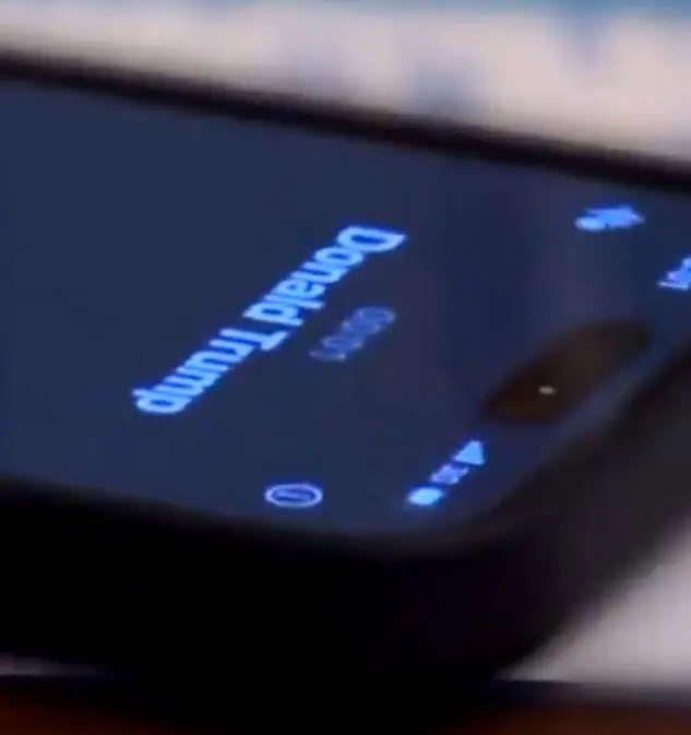 Macron ve Trump'ın konuşma anı