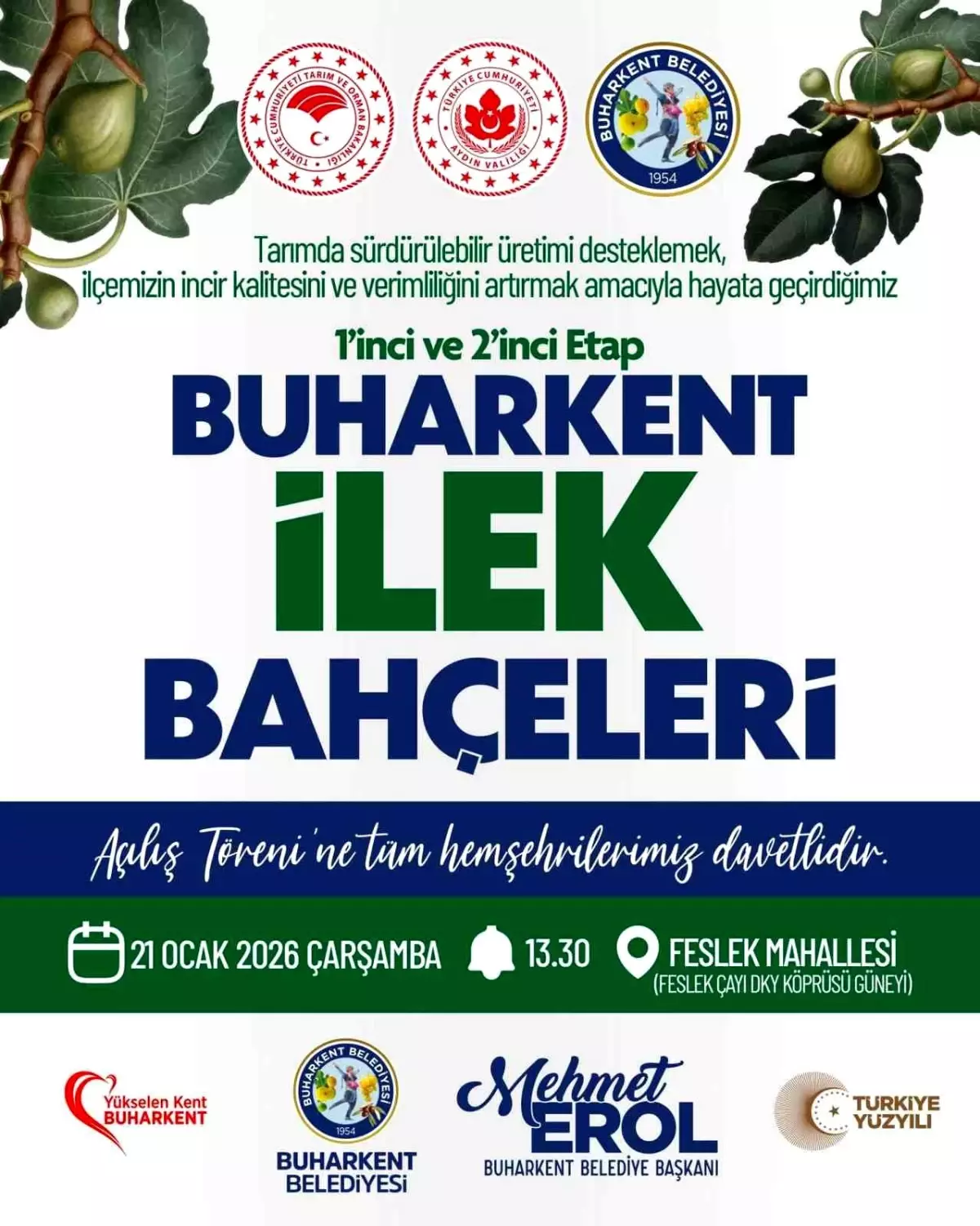 Buharkent’te İlek Bahçeleri Açıldı: Sürdürülebilir İncir Üretimine Yeni Bir Soluk