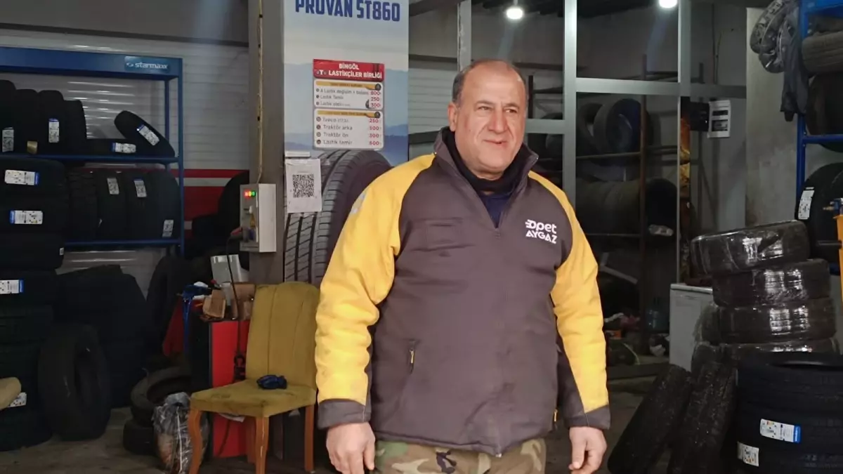 Bingöl'de Kurt, Lastik Dükkanına Girerek Belediye Ekiplerinin Müdahalesiyle Yakalandı