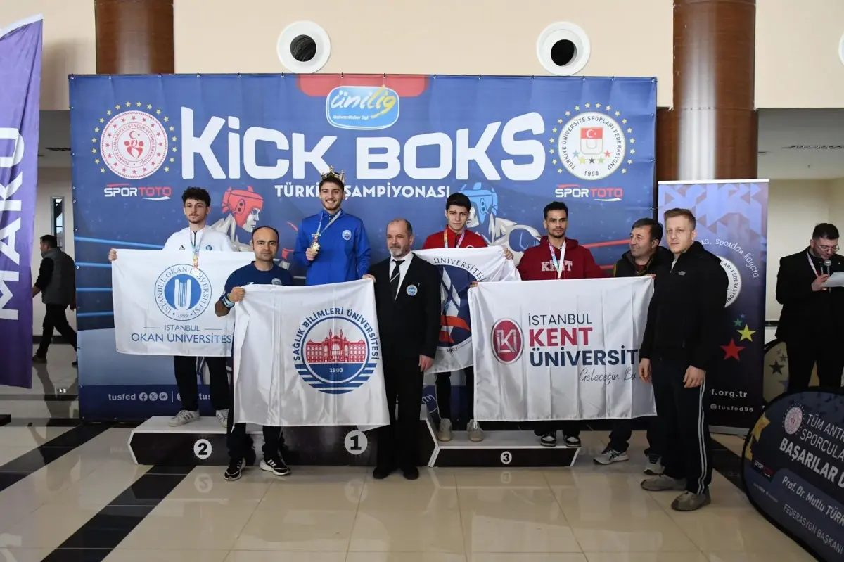 İstanbul Kent Üniversitesi Kick Boks Takımı Türkiye Şampiyonasında Altın Madalya Kazandı