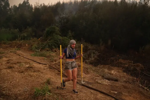 Yangın sonrası boşalan sokak