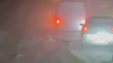 Kop Dağı Geçidi'nde kar ve tipi