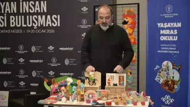 Gençlerin hazırladığı el sanatları eserleri