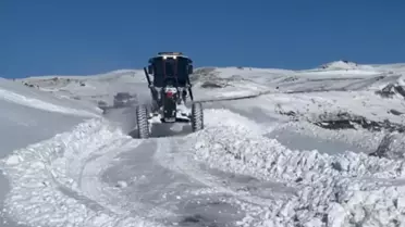 Karla kaplı Doğu Anadolu yolları