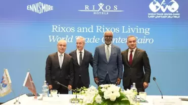 Rixos Kahire projesinin mimari renderi