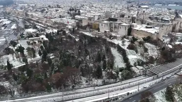 Karla kaplı İstanbul manzarası