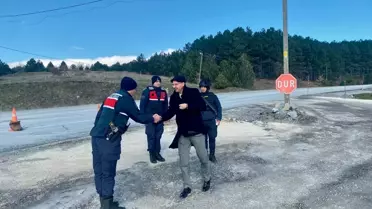 Jandarma ekipleri Pınarhisar’da denetim yapıyor