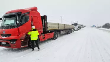 Karla kaplı Malatya yolları