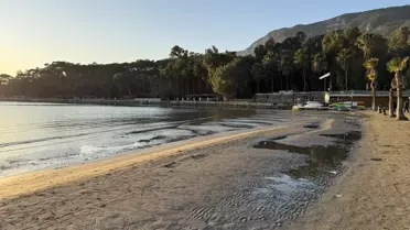 Deniz seviyesi çekildiği an