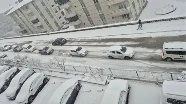 Karla kaplı Sakarya yolları