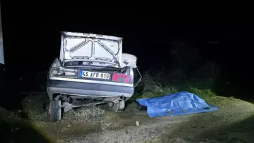 Kaza yerinde çekilmiş fotoğraf