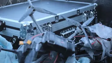 Suriye ordusunun baraj bölgesindeki inceleme ekibi