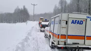AFAD ve jandarma ekiplerinin kurtarma çalışması