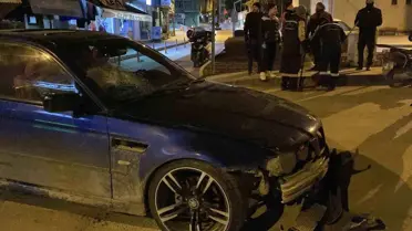 Kaza sonrası polis memurları