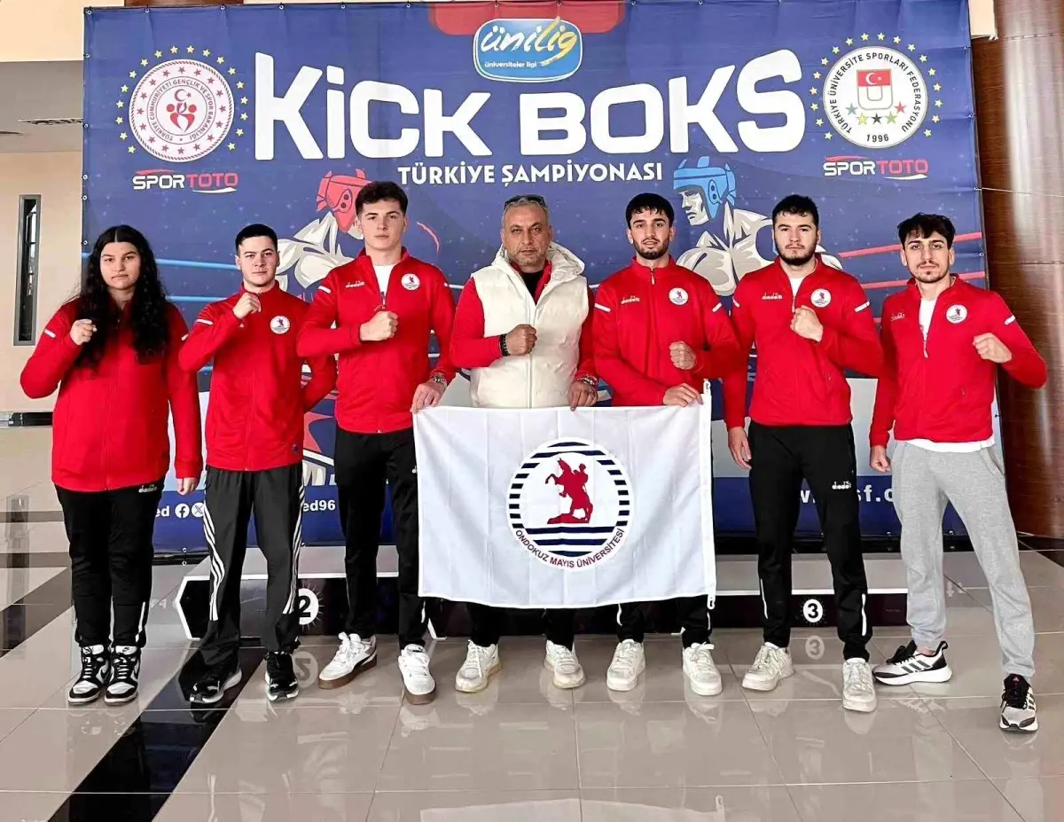 OMÜ Kick Boks Takımı Türkiye Şampiyonasında Altın ve Bronz Madalya Kazandı
