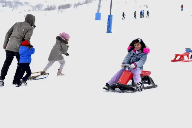 Kayak pistinde gün batımı