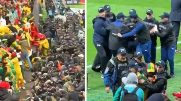 Polisin çubukla müdahalesi