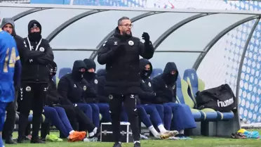 Menemen FK oyuncularının sevinç anı