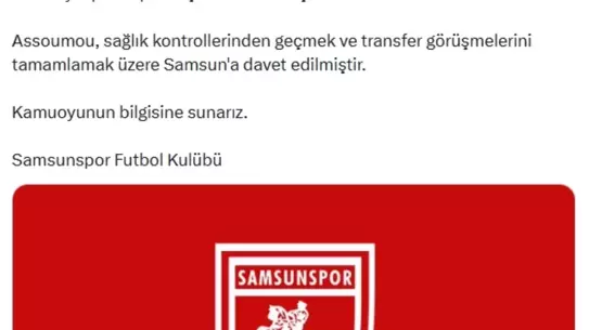 Samsunspor formasıyla Assoumou