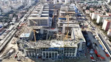 Adalet Sarayı inşaat sahasından bir görüntü