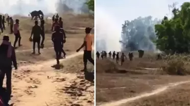 Hindistan’da Kontrolden Çıkan Fil 22 Kişiyi Öldürdü, Köylüler Çatı ve Ağaçlarda Geceyi Geçiriyor