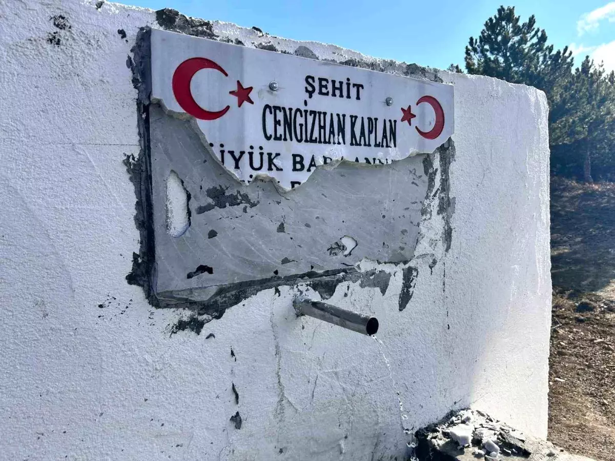 Elmadağ’da Şehit Çeşmesi Vandalize Edildi: Aileye Yönelik Tehditler Gündemde