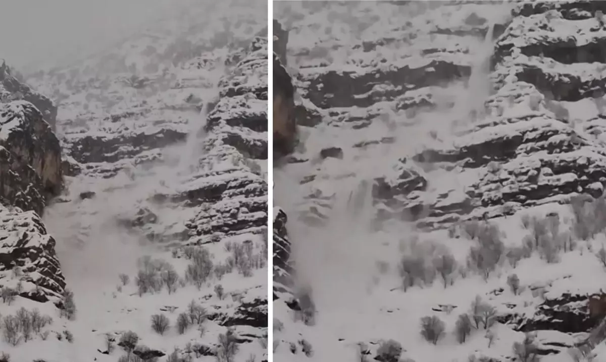 Şırnak Beytüşşebap’ta Kar Yağışı Çığa Dönüştü: Anlık Görüntüler Yayında