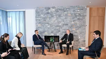 Davos'ta Aliyev ve Stubb: Azerbaycan-Finlandiya İş Birliği Görüşmeleri