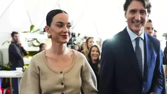 Katy Perry ve Justin Trudeau Davos'ta