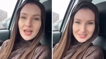 Rus Kadın, İslam'ı Benimsedi: Kelime-i Şehadet'i Söyleyip Tesettür Giydi