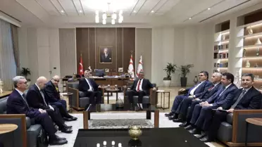 Bakan Bolat'ın KKTC ziyareti sırasında çekilen fotoğraf